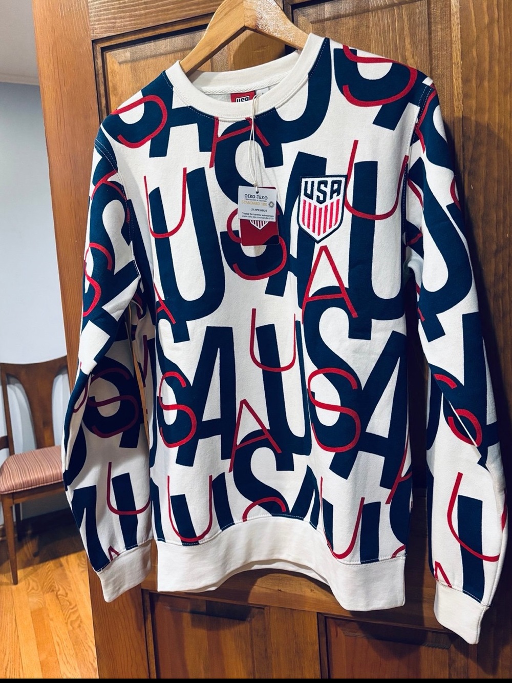 USA SOCCER REPEAT CREAM Crewneck Sweatshirt